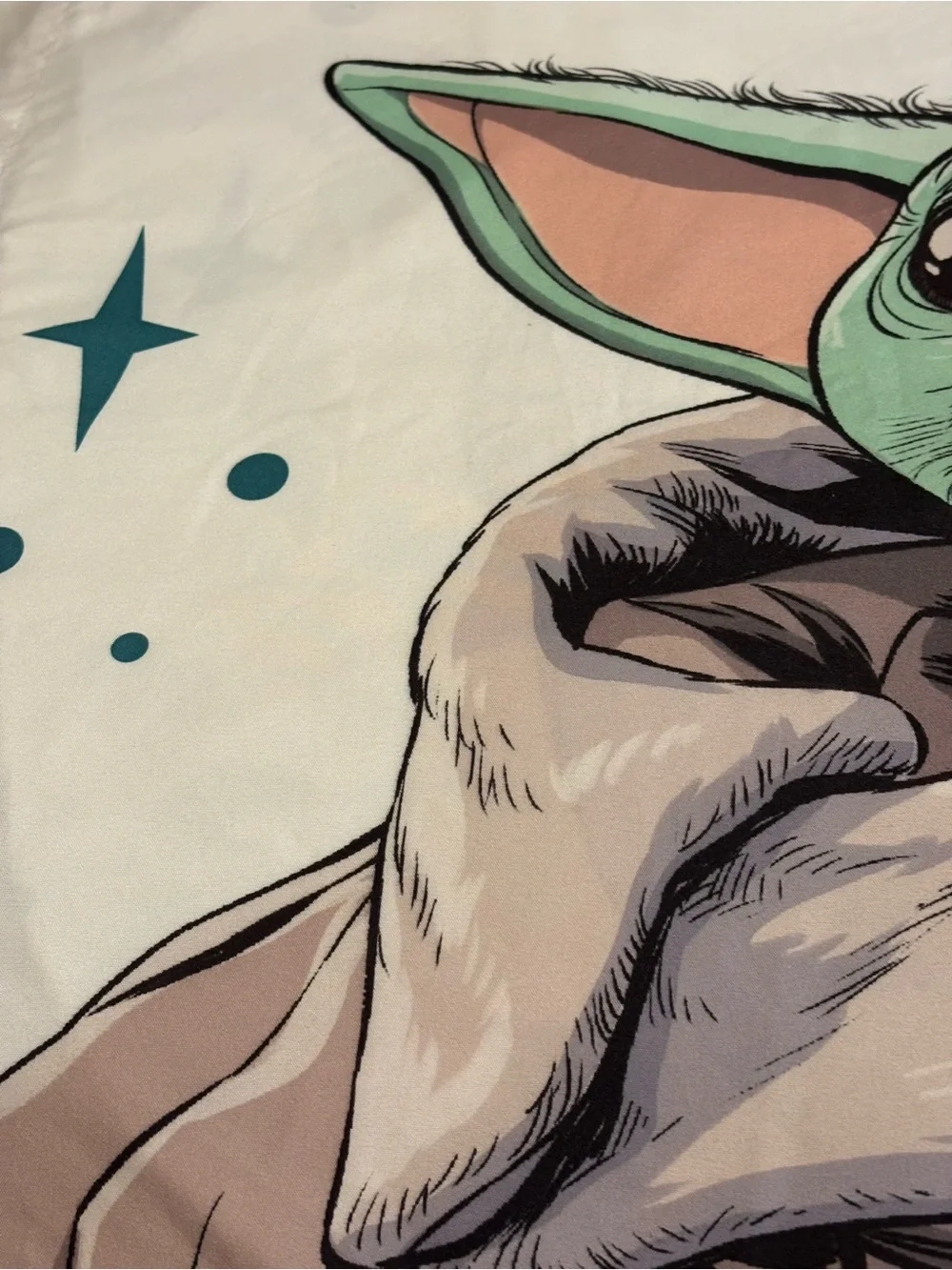 Star Wars Mandolorian Curious Child Standard Pillowcase Grogu Precious Cargo